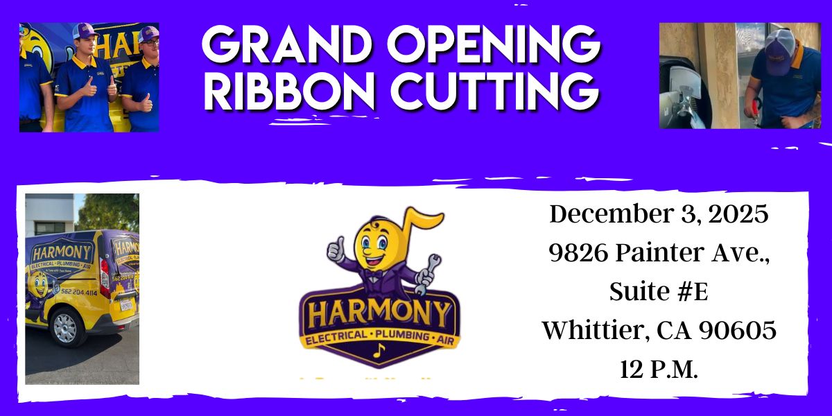 Ribbon Cutting Ceremony @ Harmony Electrical Plumbing & Air